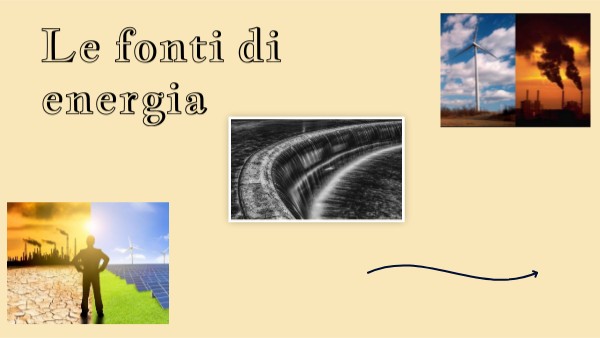 Le fonti di energia