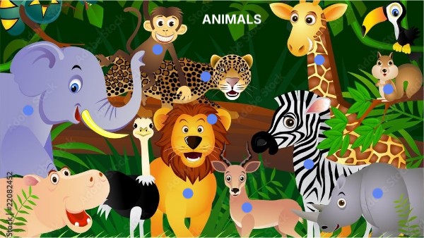 Animals interactive image | Genially