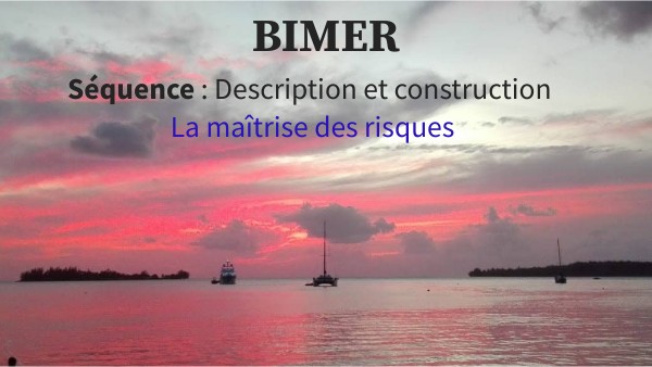 BIMER La maitrise du risque