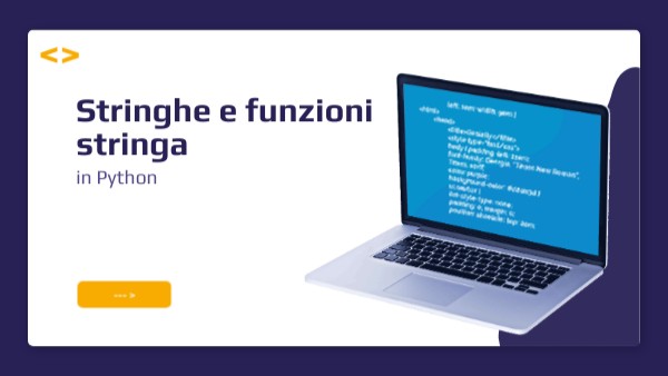 Stringhe e funzioni stringa