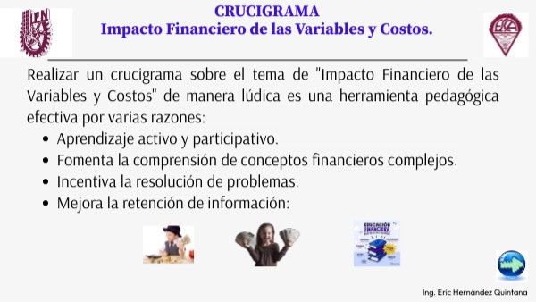 2.1_Impacto Financiero de las Variables y Costos. | Genially