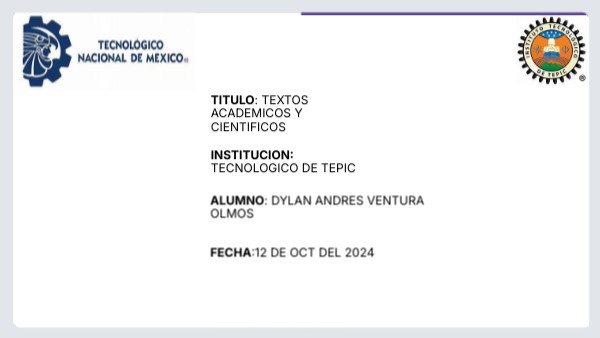 textos academicos y cientificos | Genially