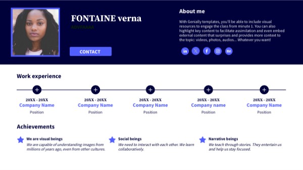 CV Génial | Genially
