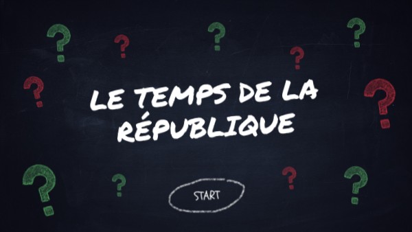 Le temps de la République | Genially
