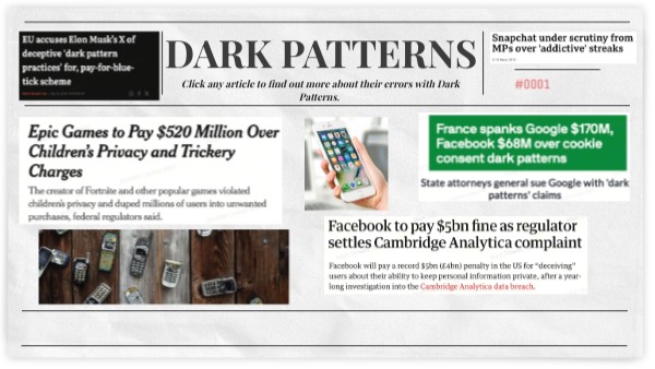 Dark Patterns Newspaper Block