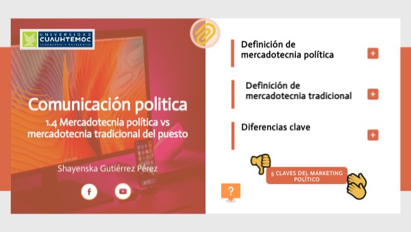 1.4 Mercadotecnia política vs mercadotecnia tradicional del puesto