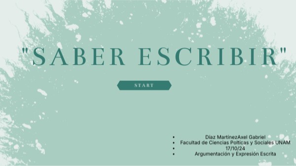 "Saber Escribir"