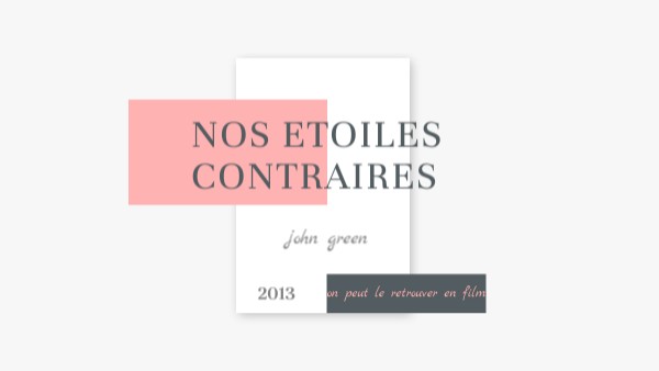 exposé nos etoiles contraires