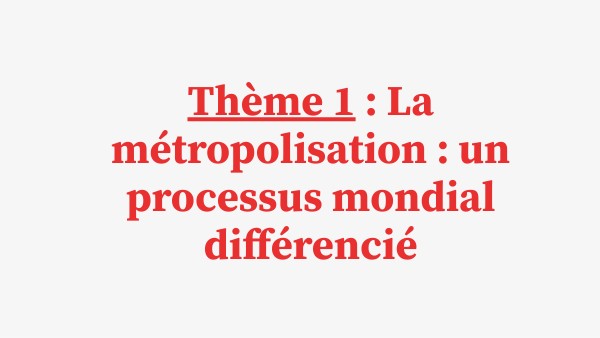 version 2024 - 1ère STMG Géo Thème 1 | Genially