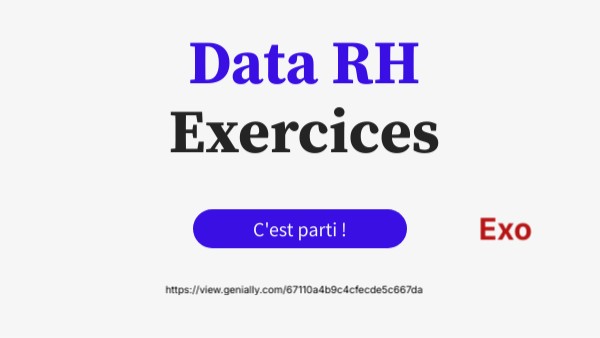 Data RH exercices | Genially
