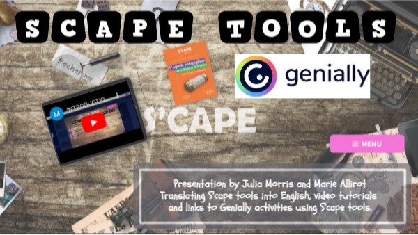 S'cape tools for Genially