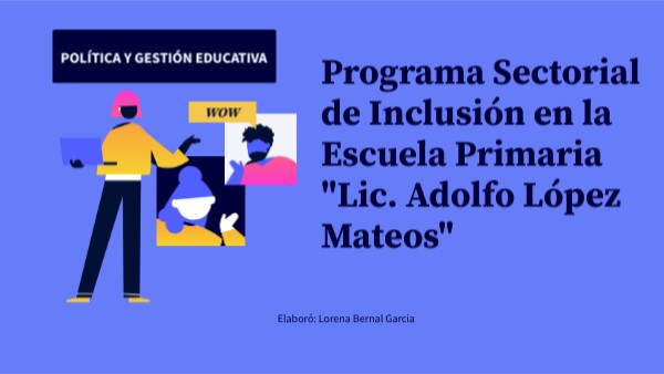 Programa sectorial inclusión