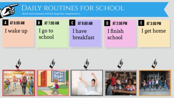 Daily routines for school