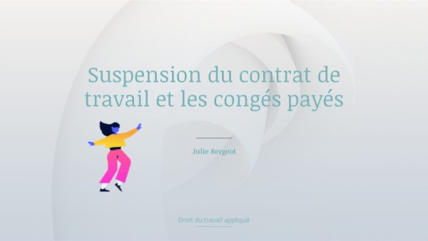 Suspension du contrat de travail