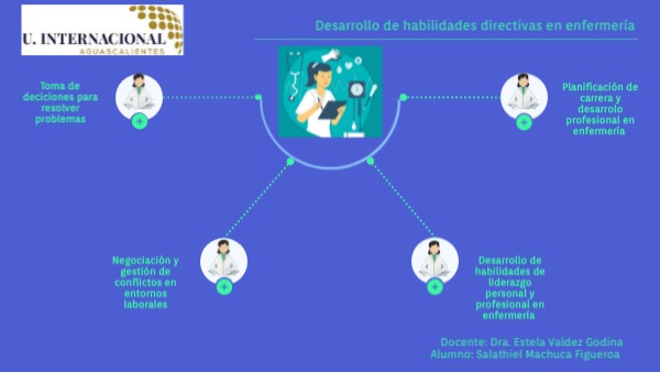 Mapa Mental Desarrollo de habilidades directivas en enfermería