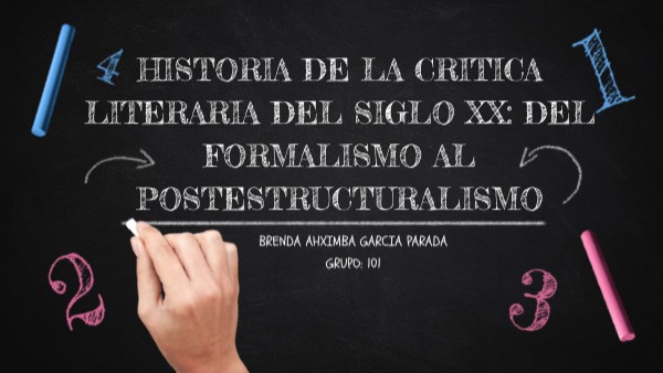 Historia de la crítica literaria del siglo XX. Del formalismo al poste