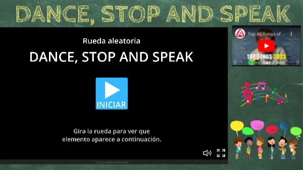 DANCE, STOP AND SPEAK | Genially