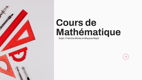 Cours de Mathématique