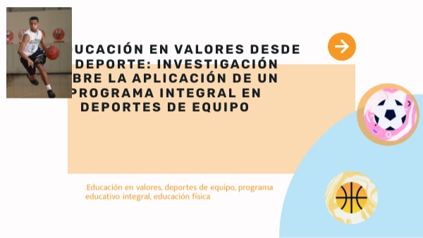 la educacion en valores desde el deporte