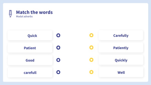 Match the words; Modal verbs | Genially