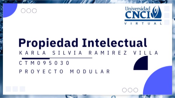 Propiedad intelectual-Proyecto Modular CTM095030