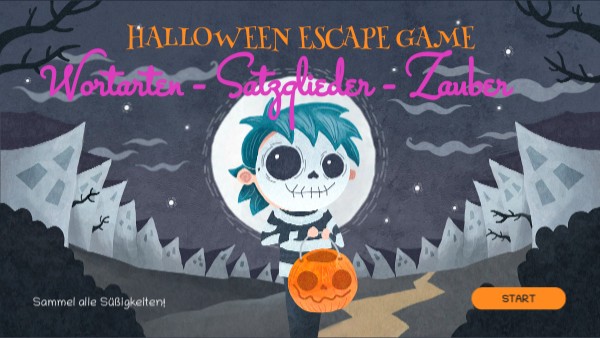 Wortarten Halloween SpecialESCAPE GAME