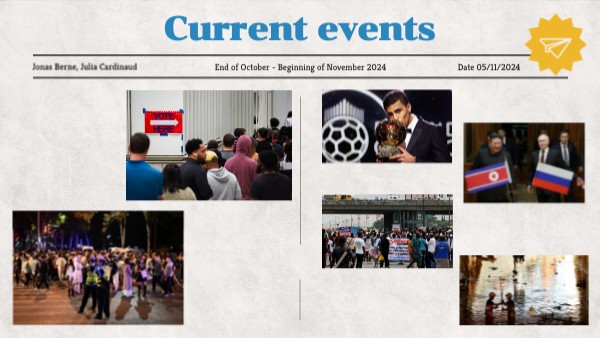 Current events, Nov '24 | Genially