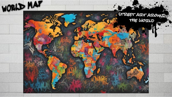 Graffiti world map | Genially