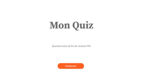 Quiz interactif basique