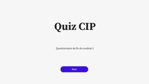 Quiz interactif basique