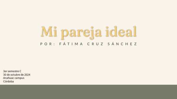 mi pareja ideal