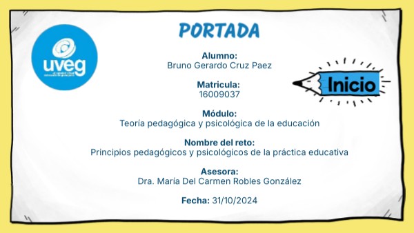 Principios pedagogico y psicologicos de la practica educativa | Genially