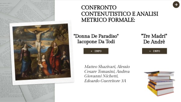 Donna De Paradiso Testo E Parafrasi DONNA DE PARADISO VS TRE MADRI