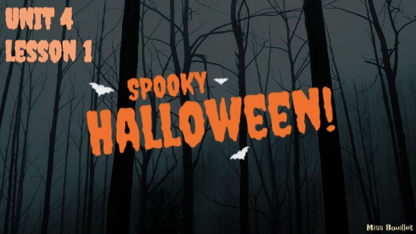 Spooky Halloween - lesson 1
