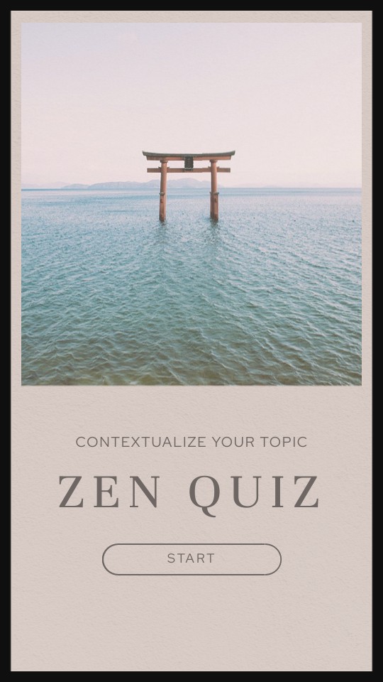 Quiz zen mobile