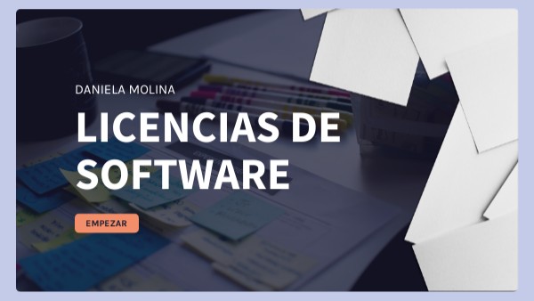 Presentación Multimedia Licencias de Software | Genially