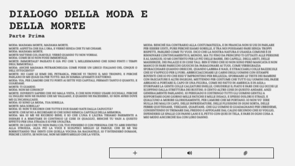 Dialogo della Moda e della Morte