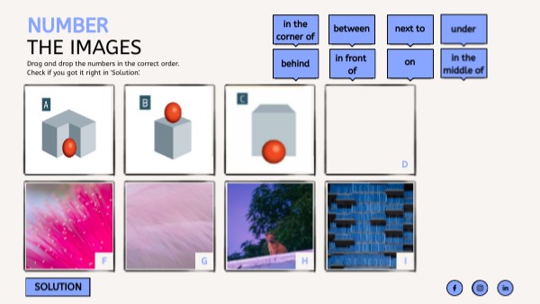 NUMBER THE IMAGES | Genially