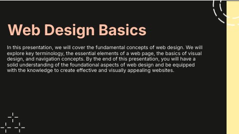 Web Design Basics Introduction