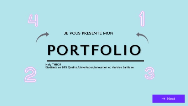 Portfolio de la matière