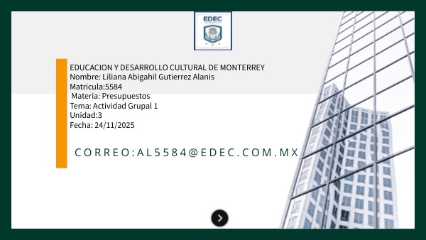 Actividad Grupal 1 unidad 3 | Genially