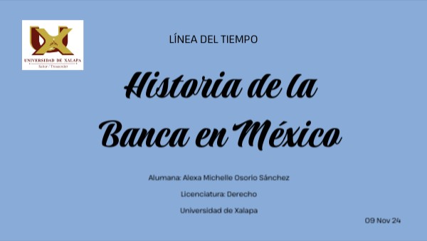 LÍNEA DEL TIEMPO: HISTORIA SOBRE LA BANCA EN MEXICO | Genially