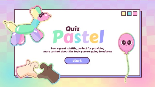 Quizz Pastel | Genially
