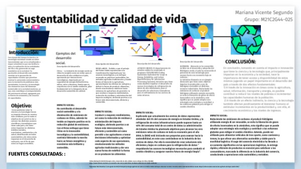 Actividad integradora 5. Sustentabilidad y calidad de vida | Genially