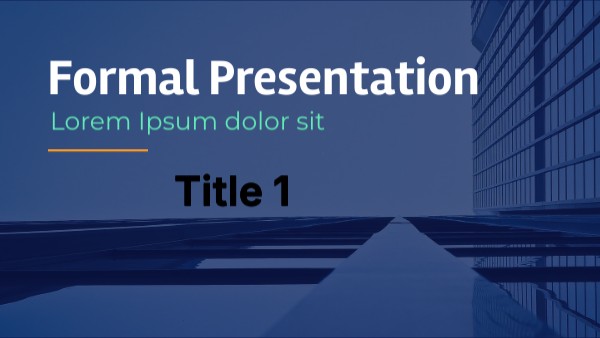 FORMAL PRESENTATION | Genially