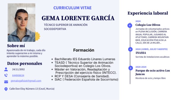 CV Esencial | Genially