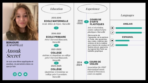 CV infographique