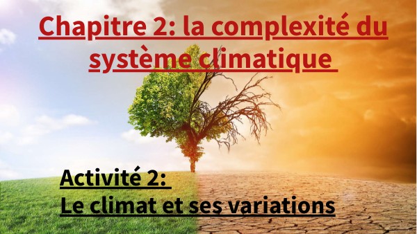 Les variations climatiques passées