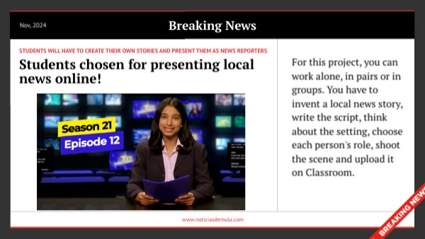 Project: News Reporters | Genially