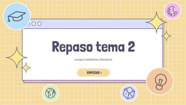 Repaso tema 2 lengua beato carmelo